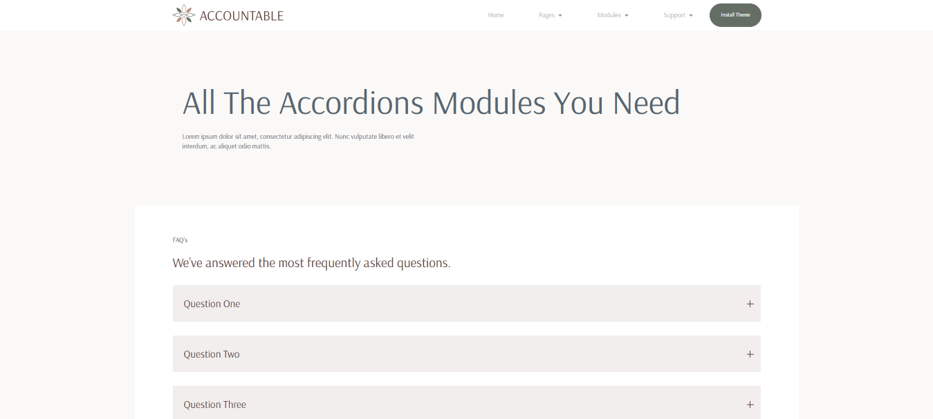 Accordions _ module