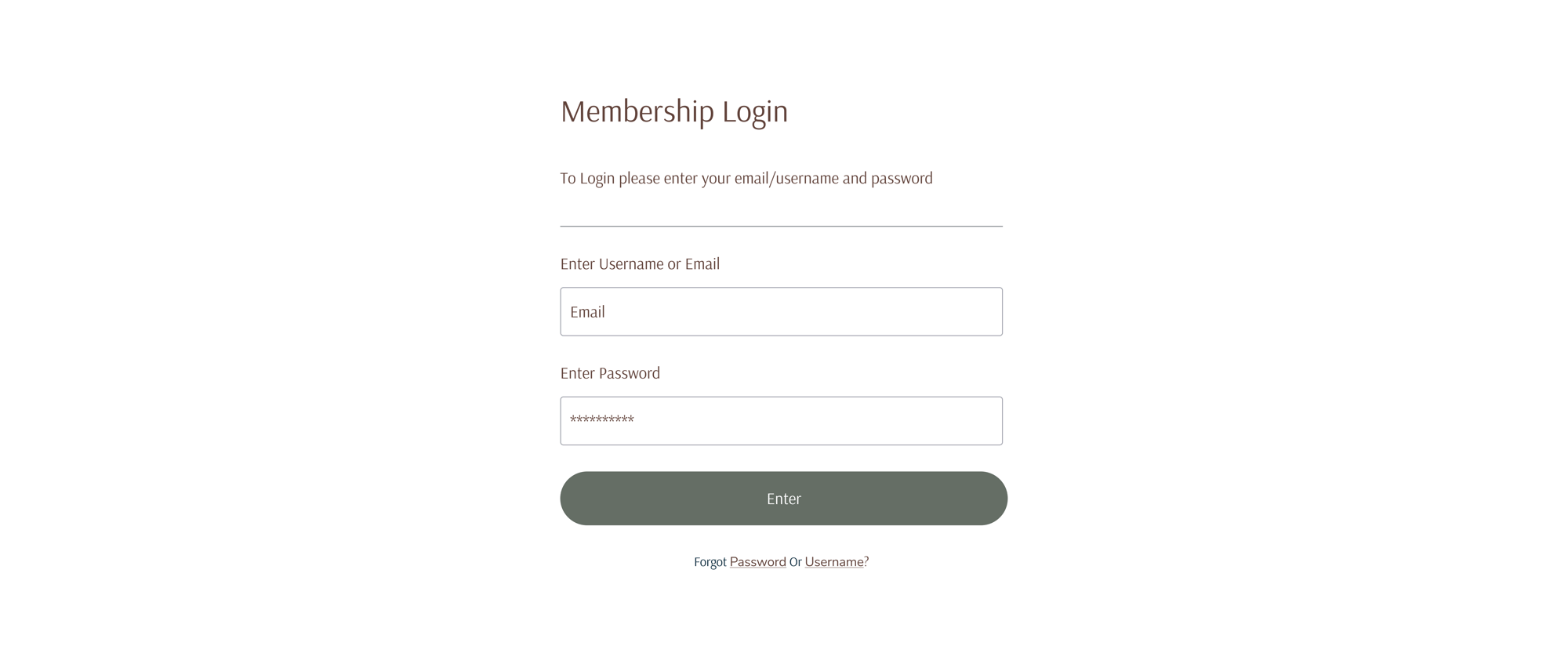Membership-Login