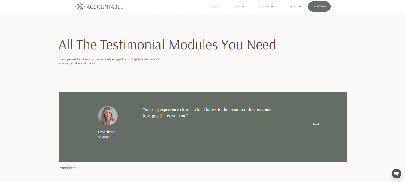 Testimonial _ module